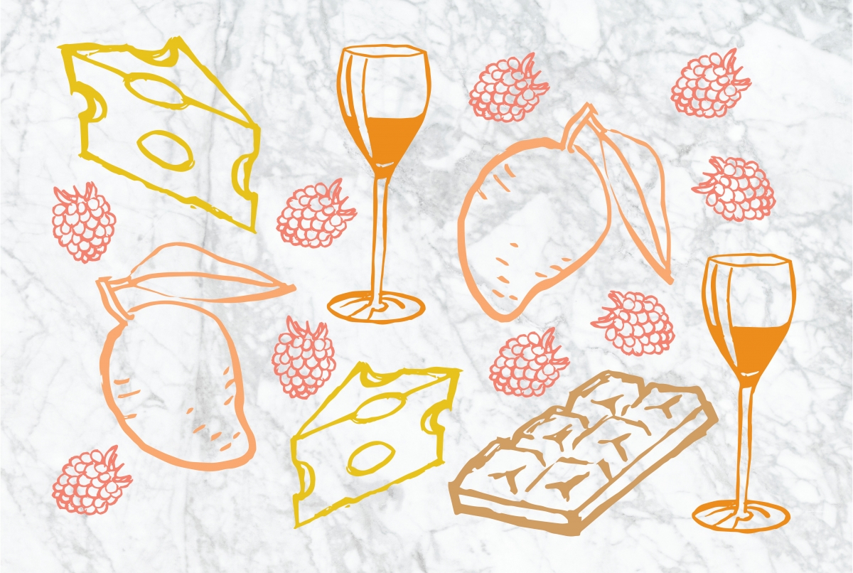 mediterranean diet illustrations